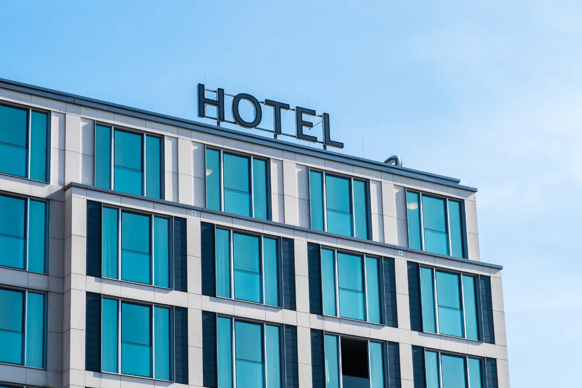 Moderne hotellbygning